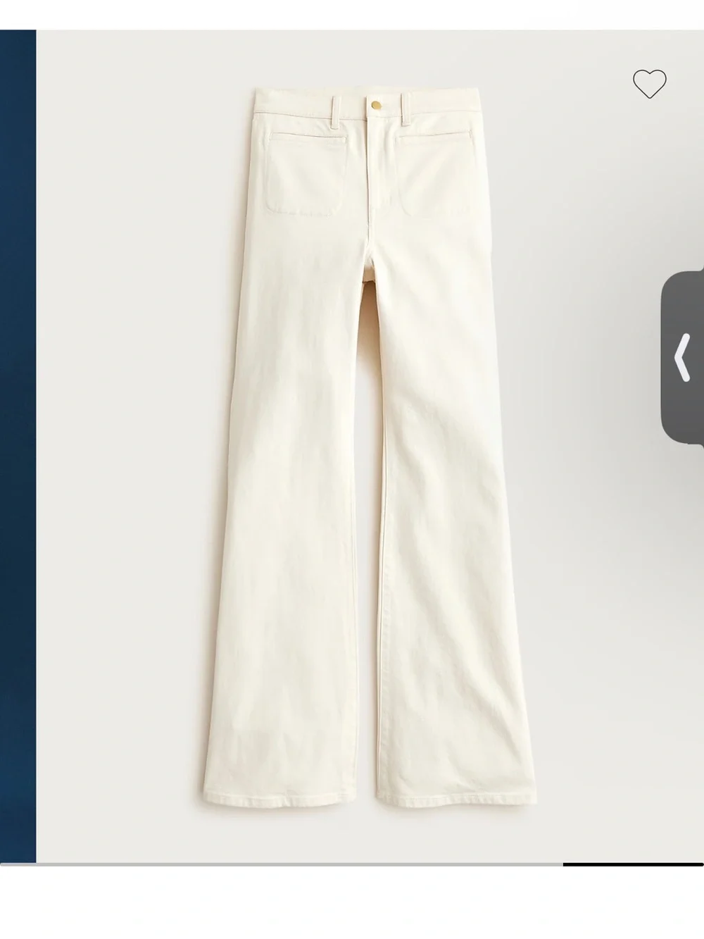 Women's Flared Jeans in Ivory